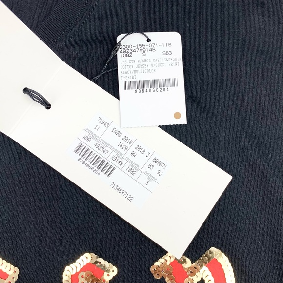 GUCCI Sequin Chikae Ide T-Shirt - Picture 6 of 8